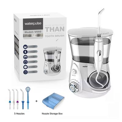 V660G ústní irigátor, 12 úrovní Water Flosser + trysky + box Domácí spotřebič Dentální vodní tryska na bělení zubů