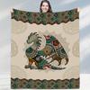 1pc 1pcs Vintage Dragon Blanket Suitable for Sofa Bed Office Travel - Soft Warm Flannel Bedspread with Dragon Scale Pattern, Cozy Bedding Gift For,, D
