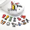 Football Crocs Charms - Soft PVC Shoe Decorations & Accessories
