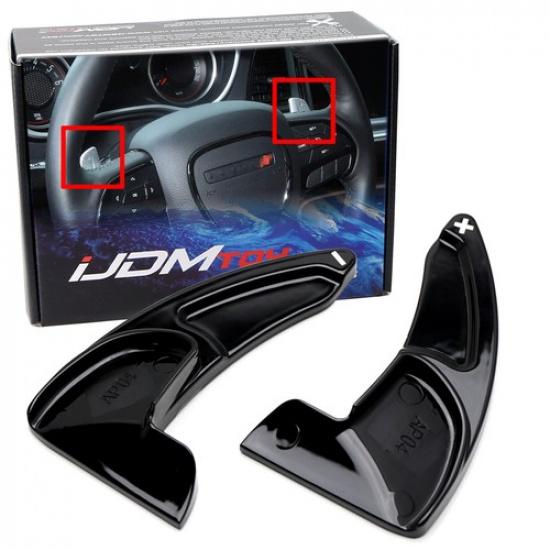 

Black Steering Wheel Paddle Shift Ext. For Dodge Challenger Charger Chrysler 300