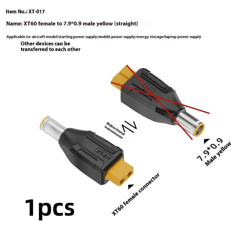 

1Pc XT60 To DC7909/DC7406 Adapter Converter Head For Electronic Projects DC Male Female No Wire Connector Plug