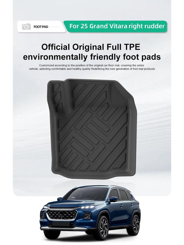 Fits 25 Suzuki Grand Vitara Models: TPE Floor Mats & Trunk Mats