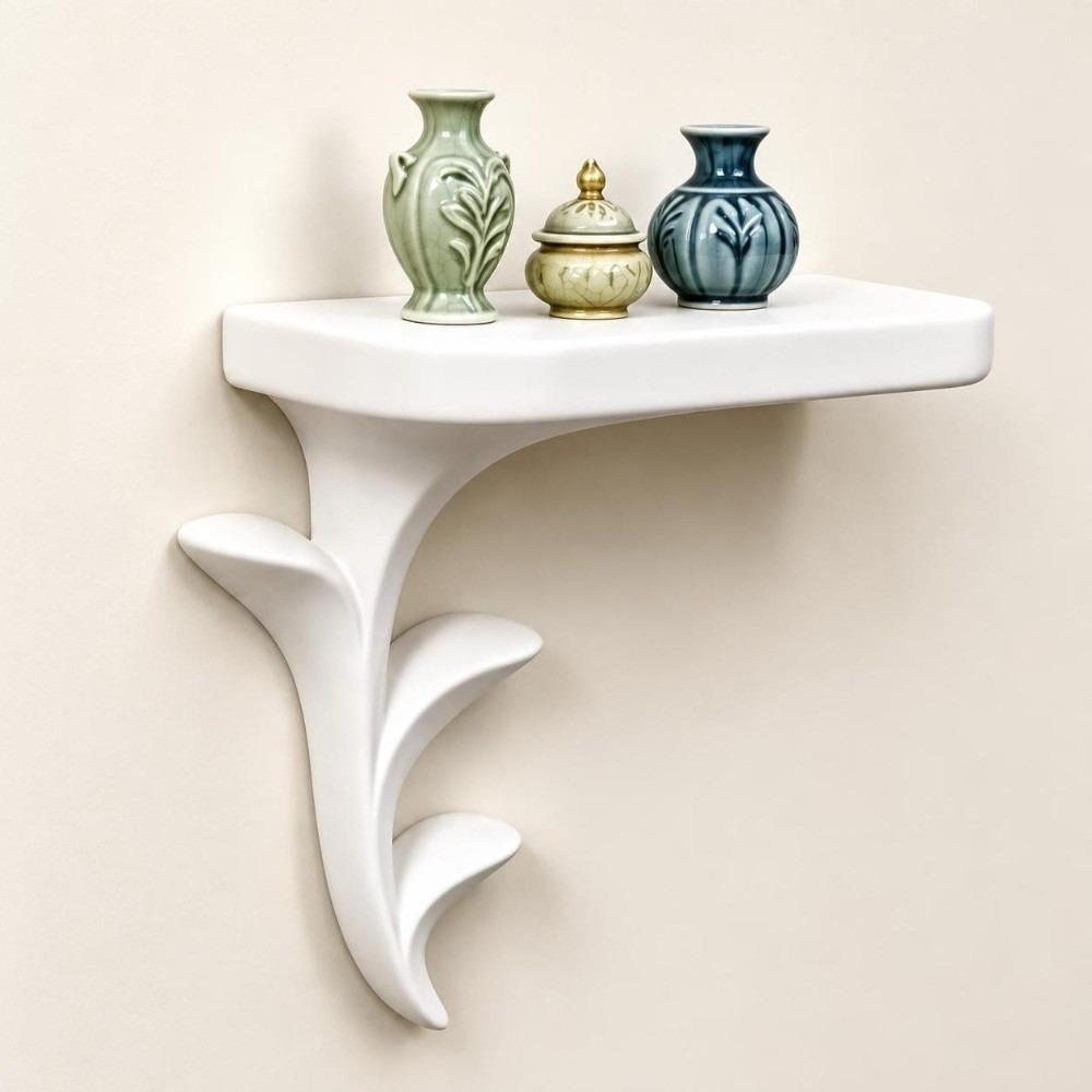 Plant Style Wall Bracket Sprout Shape Wall Rack New Wall Floating Shelf Home Wall Decor