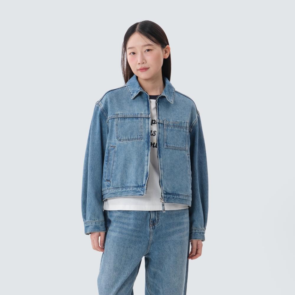 SNOWPEAK Denim Women's Jacket Blue (S25ZWFJK77)