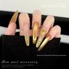 Golden Wealth Imitation Gold Yuanbao Nail Art & Feng Shui Decoration