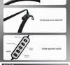 24" Half-Moon U-Shaped Beauty Floor Lamp - LED Fill Light for Nail Art, Eyelash Extensions, Eye Protection
