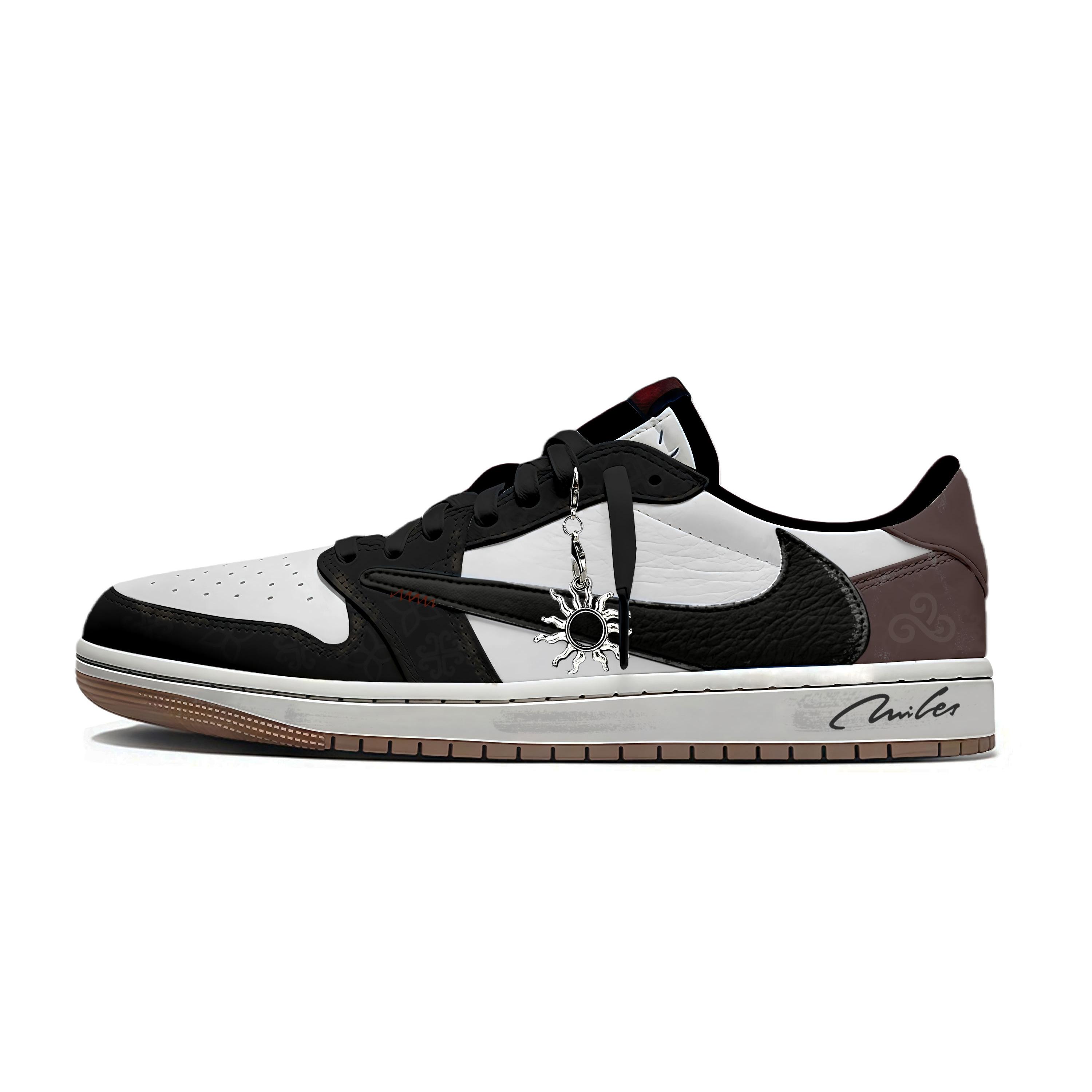 

Travis Scott X Jordan Air Jordan 1 Vintage Basketball Shoes Unisex Low Top Brown DZ4137-700(Team1698-) 43