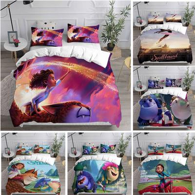 Verzauberte Bettwäschesets Bettbezug Tagesdecke Bettüberwurf Bettbezug Kissenbezug 2-3-teilige Sets Kinder Erwachsene Schlafzimmer Dekoration