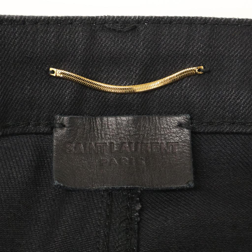 Saint Laurent Paris 527379 YO500 Denim Pants Skinny Bottoms 26 blackUsed