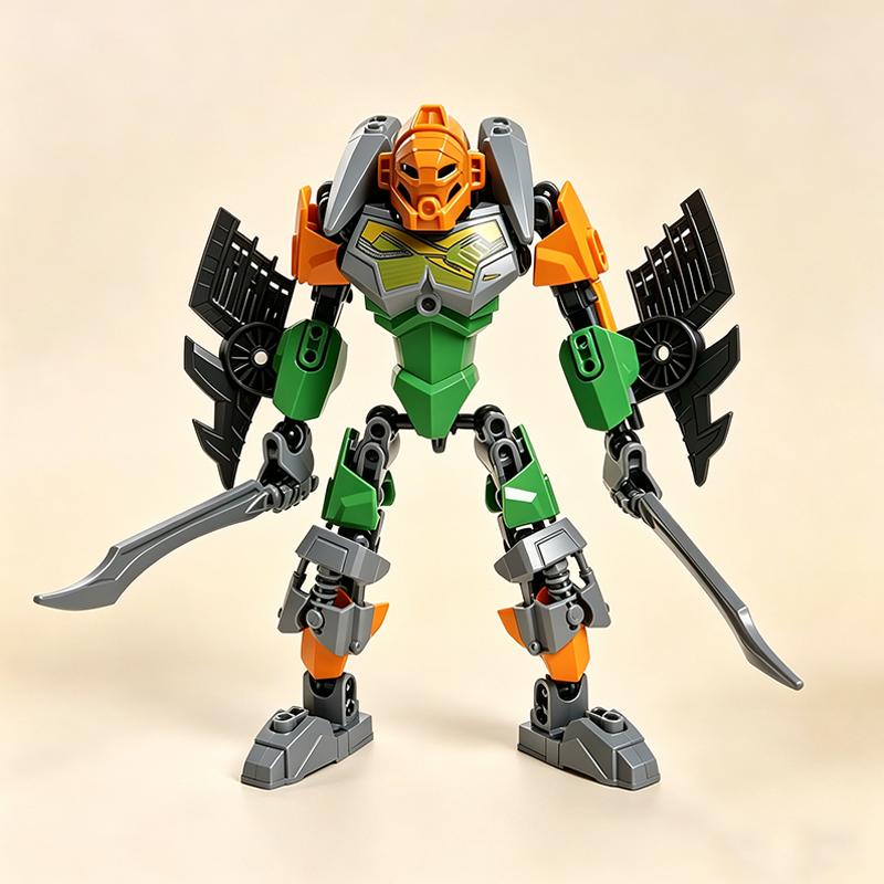 NEUES 2in1 Bionicle Baustein Anime Actionfiguren Soldat Roboter Mech Stein Set Lewa Beschützer des Dschungels Spielzeug Für Jungen Geschenk
