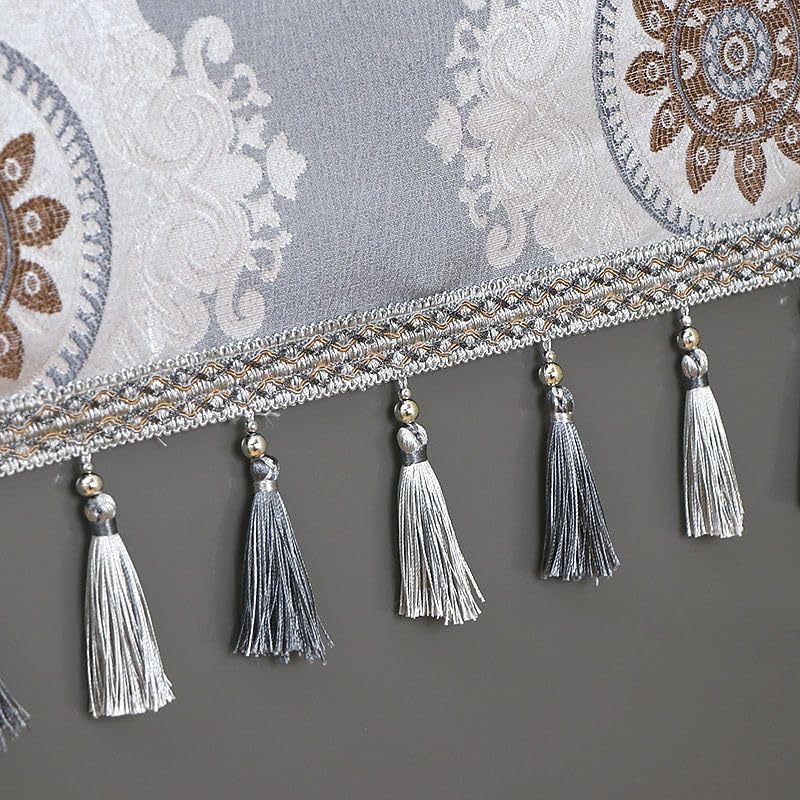 Microwave Oven Top Cover Dustproof Machine Protector Decorative Kitchen Appliance Cover - Grey Small Flower