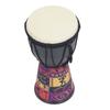4 Inch African Hand Drum Painted Design Artificial Sheepskin Percussion Drum for DIY and Daily