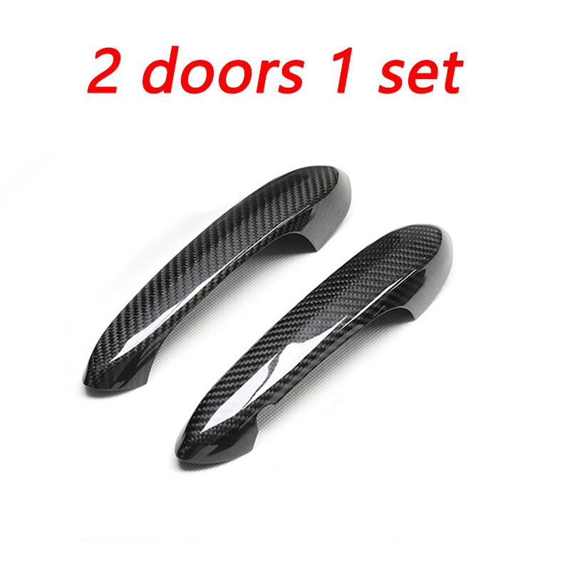 Real Carbon Fiber Car Door Handle Decoration For BMW 3 4 5 6 7 8 X Series X3 X4 X5 X6 X7 G01 G02 G05 G06 F90 G20 G22 G30 G38 G32