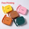 Waterproof Silicone Zipper Coin Purse Small Square Portable Cosmetic Data Cable Storage Bag Unisex