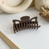 Popolare caffè nero beige fermaglio per capelli grande artiglio per capelli smerigliato fermagli per granchio forcine acriliche clip a forma di squalo geometrico