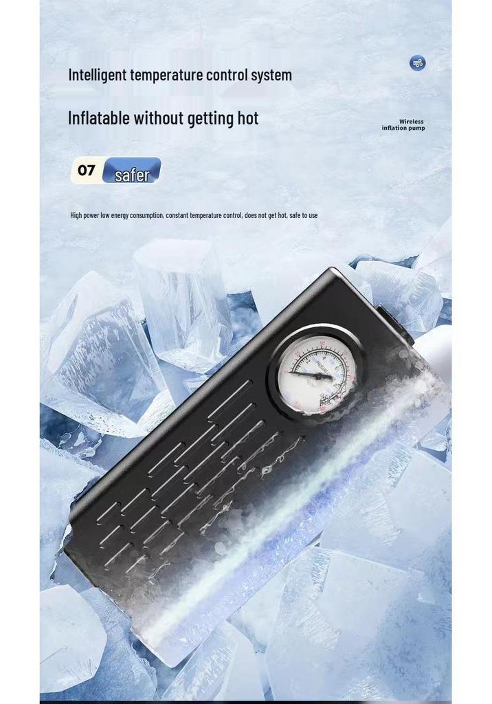 Portable Smart Wireless Car Tire Inflator Pump