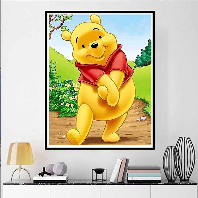 Disney Diamond Painting Winnie The Pooh 5D DIY Rhinestone Diamond Embroidery Cross Stitch Home and Wedding Decorations