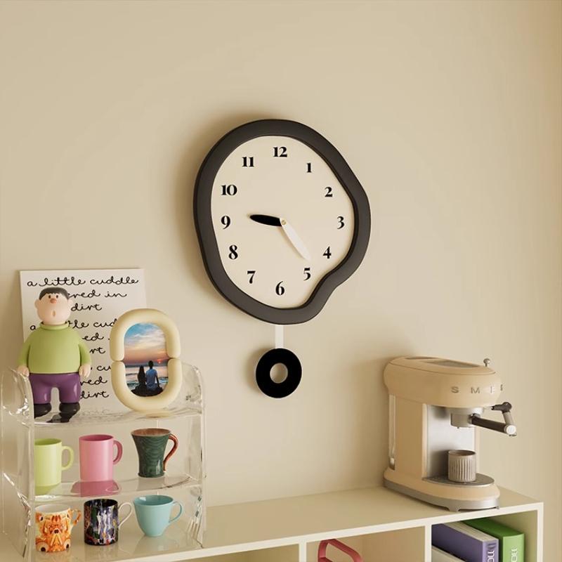 Design Aesthetic Clock Wall Clock Interior Living Room Art Simple Interior Modern Wall Watch Creative Reloj De Pared Decor