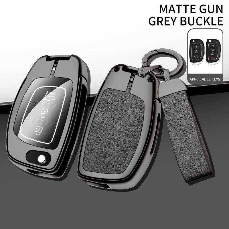 New Zinc Alloy Car Key Case Cover For Hyundai Ix25 Ix35 I10 I30 Solaris Tucson Sonata Santa Fe Sport Mistra Elantra Creta Verna
