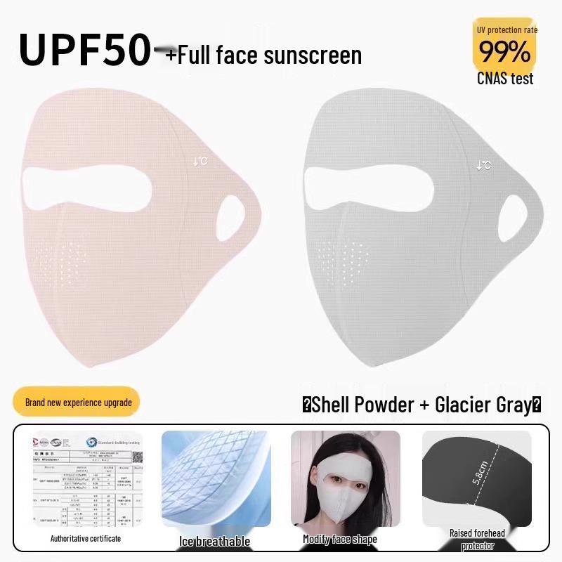 Women's UV Protection Ice Silk Face Mask - Summer Cycling & Driving Sun Shield