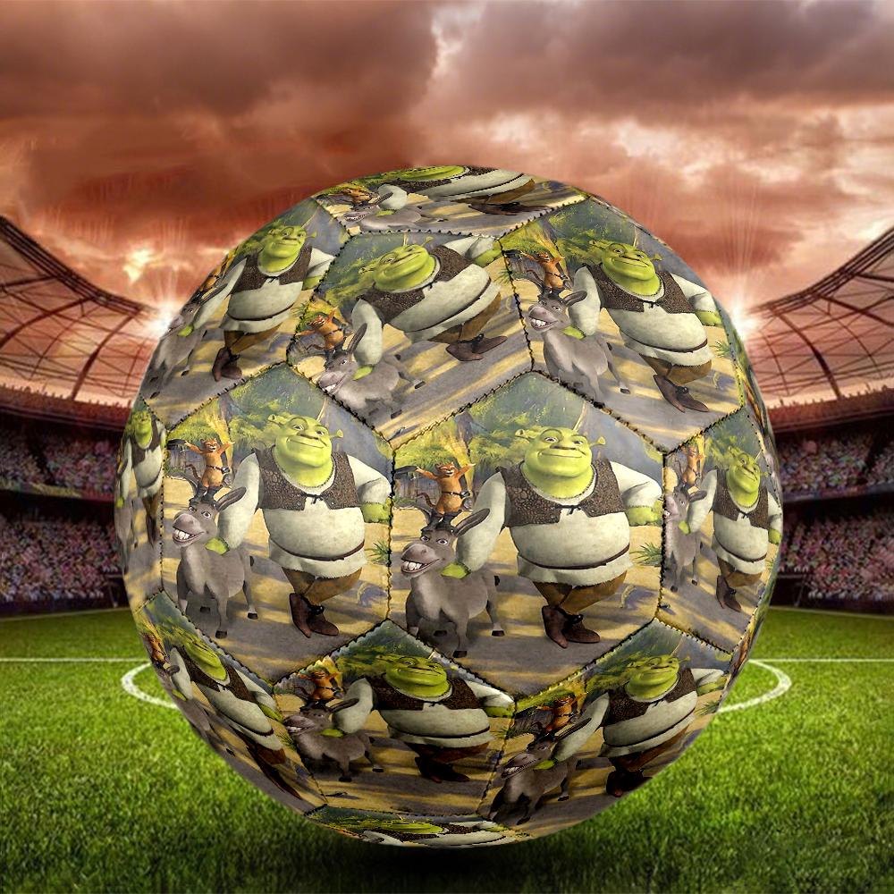 Shrek Theme Size 5 Soccer Ball, Suitable for Both Indoor and Outdoor Matches, a Gift Suitable for Everyone.