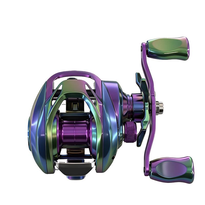 

Viduka Colorful Water Drop Fishing Reel for Black Bass - 10 Bearings, Double Line Cup, Micro-Lure, Magnetic Brake.