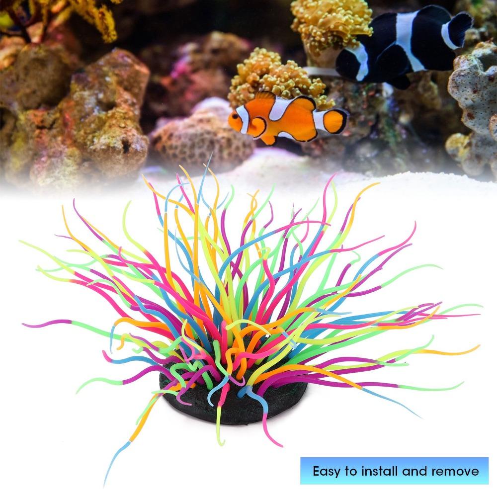 Silicone Silicone Anemone Coral Simulation Simulation Sea Anemone  Aquarium Decoration