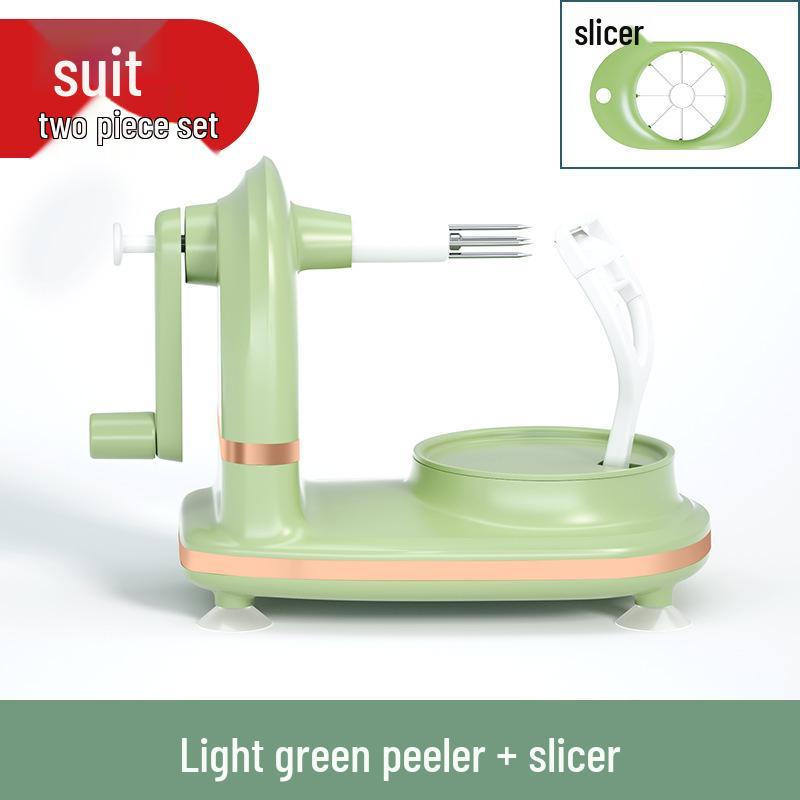 Curățător de mere multifuncțional cu manivelă și cuțit pentru fructe