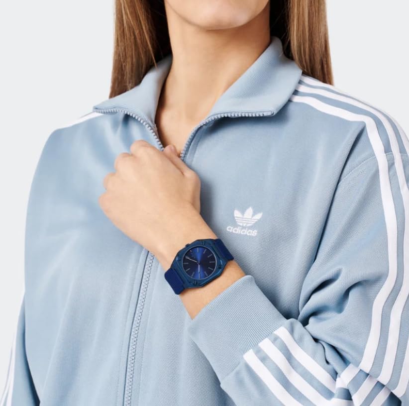 originals Fashion 5 ATM water acrylic navy [adidas watch] watch, quartz, resistant, case, dial, AOFH24001, men's [used]