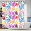 Blossom Shower Curtain Multicolor Floral Print for Bathrooms Decor Waterproof Fabric with Hook Rings (Red-Yellow)