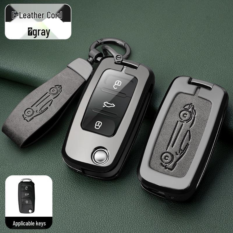 Metal Key Shell for Volkswagen Models: New Sagitar, Lavida Plus, Tayron, Tuon, Tiguan L, Bora, Magotan