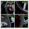 Car Steering Wheel Cover For Mazda 3 Mazda CX7 2011-2013 Customized DIY Car Accessories Interiors Original Steering Wheel Braid