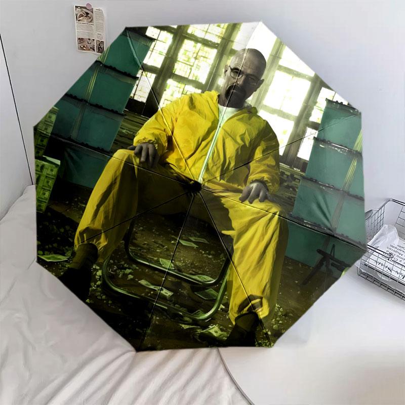 

breakingbad Pattern Pattern New Style Umbrella, 1 Piece Automatic Folding Umbrella, Portable Foldable Travel Umbrella, Outdoor Umbrella,Birthday Gift