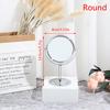 Mirror Magnification Tabletop Vanity Table Round Mirror Double Sided Makeup Tool