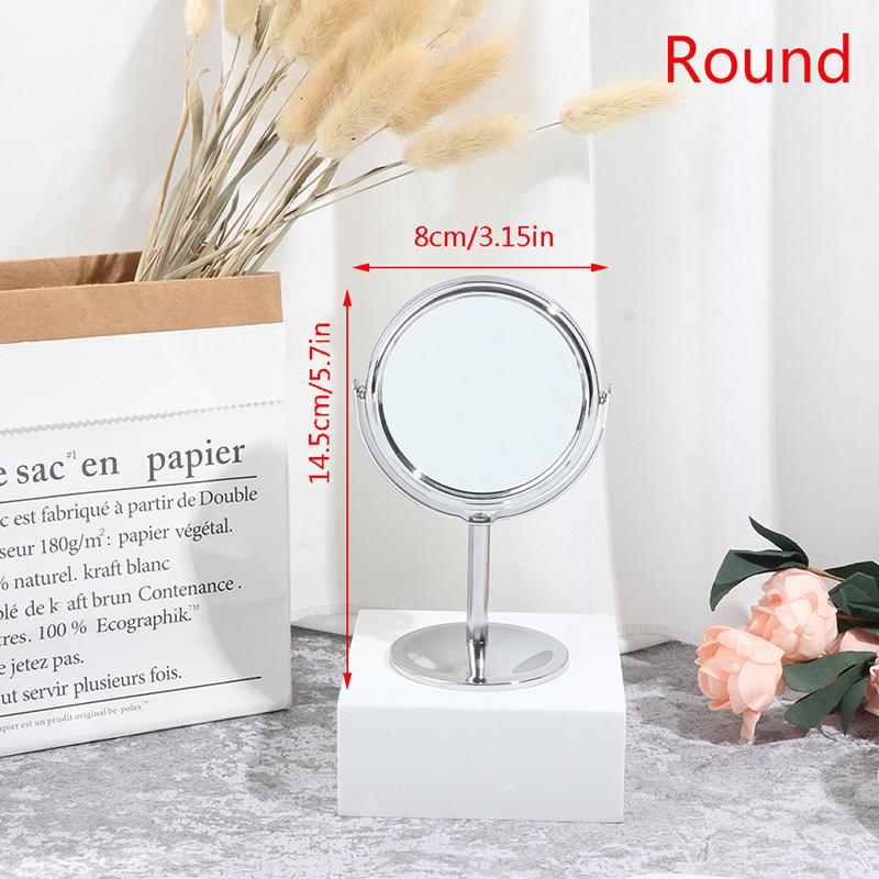 Mirror Magnification Tabletop Vanity Table Round Mirror Double Sided Makeup Tool