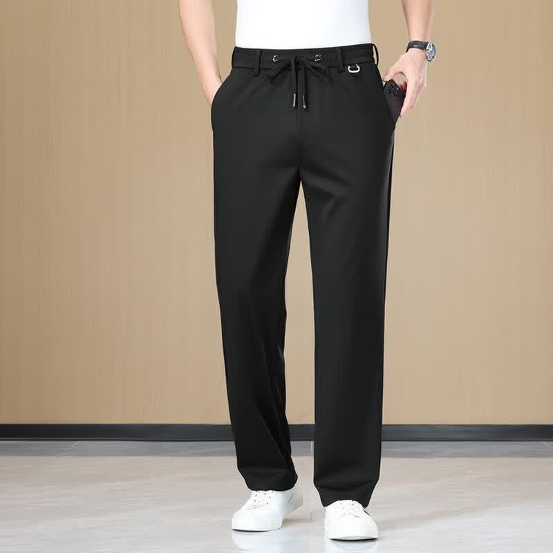 VEE KELLEN Men's Ice Silk Straight-Leg Casual Pants