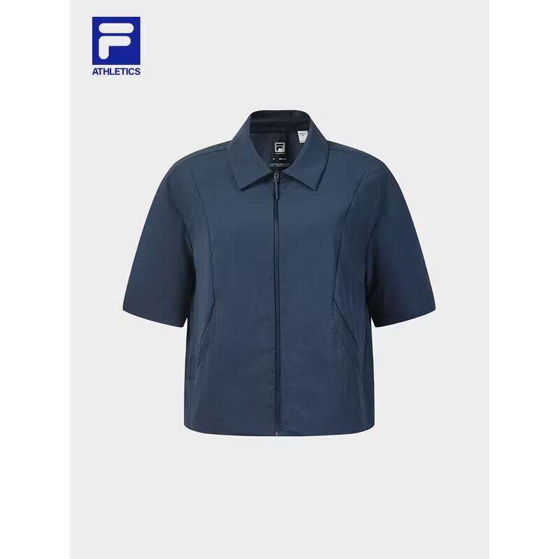 FILA Women s Outdoor Sport Woven Polo Short Sleeve Shirt S