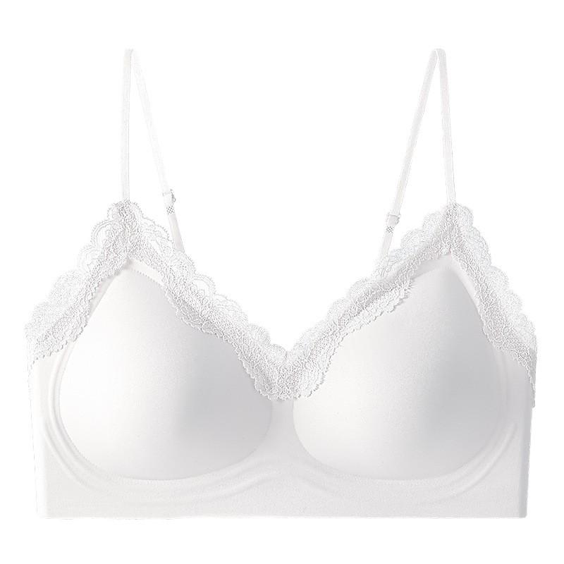 Original Seamless Lace Underwear for Women: Comfortable, Anti-Sagging, Small Chest Support with a Beautiful Vest-Style Back.