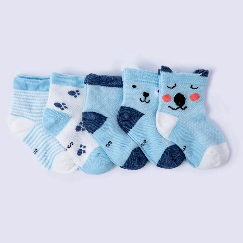 5 Pair/Lot Summer Children Cotton Socks Boy Girl Baby Newborn Cute Cartoon Soft Mesh Sport For Spring 0-6 Year Fashion Kids Sock