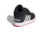 adidas Neo Hoops 2.0 Mid Leather Breathable Mid Top Vintage Basketball Shoes Black White Red Infant And Toddler FY9291