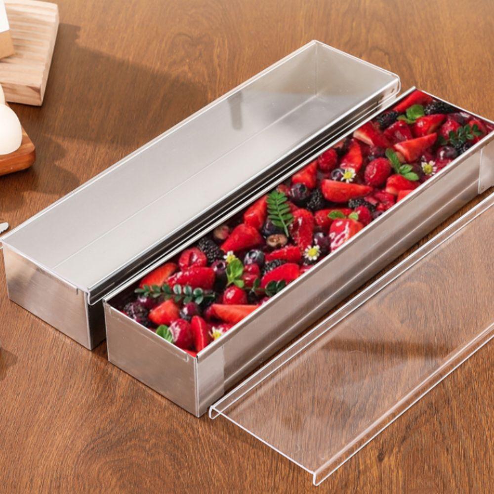 Ορθογώνια Φόρμα Ψωμιού Αποσπώμενος Σχεδιασμός Φόρμα Μους Πολυλειτουργική Φόρμα για Κέικ Τιραμισού Τσίζκεϊκ