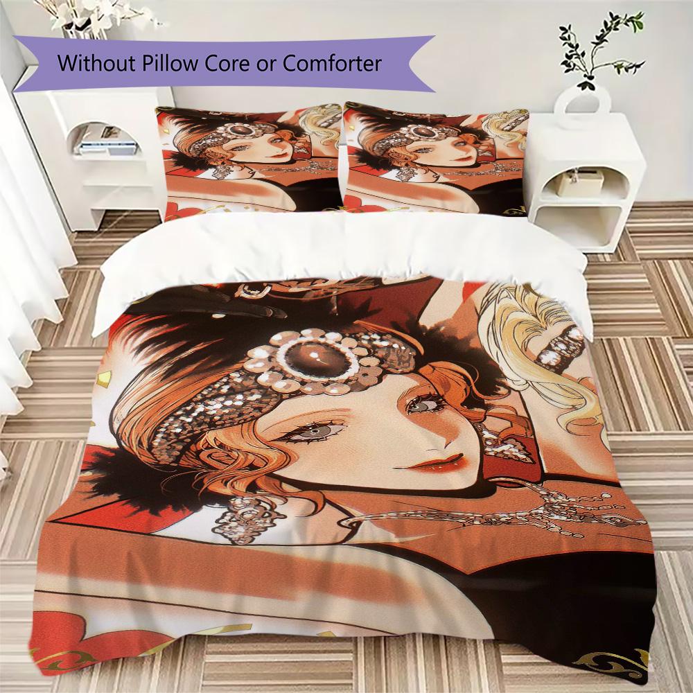 I feel Pattern Bedding,Quilt Set Quilt Cover Pillowcase Home Birthday Gift (1*duvet cover+2*pillowcase,without core)DSJT261018209