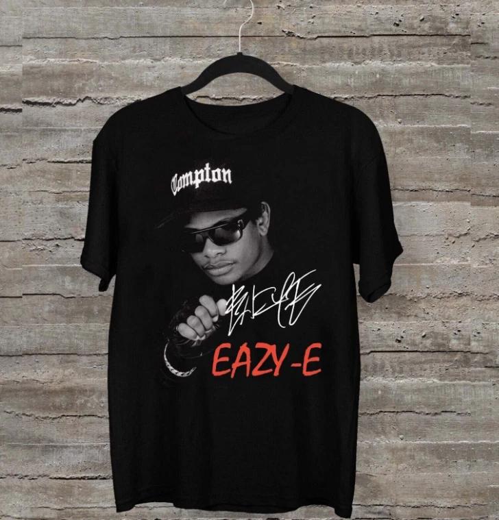 Футболка рэпера Eazy E Eazy E 100% хлопок Черная Унисекс Все размеры SU005 L