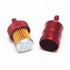 2 Pieces 8mm Aluminium Inline Fuel Petrol Diesels Filter White