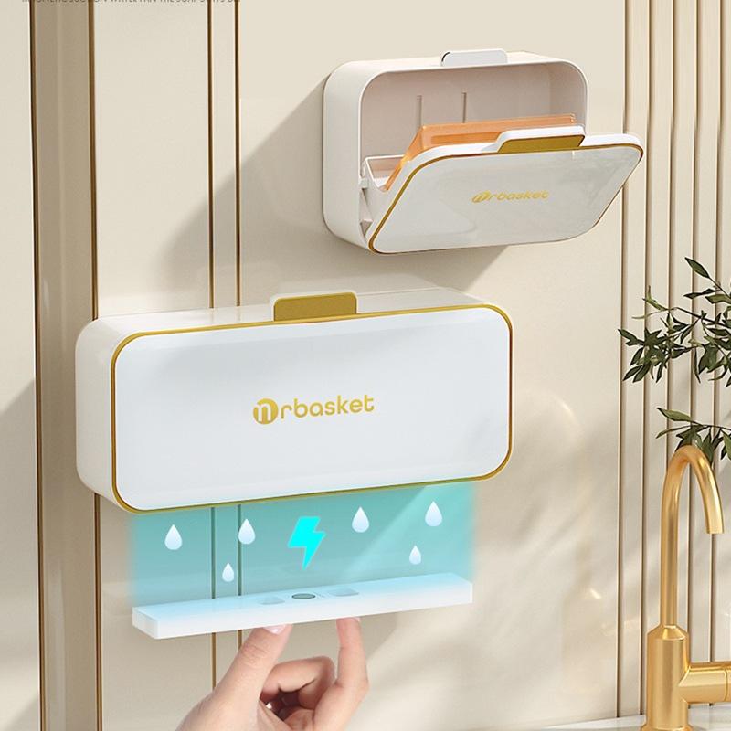 

Романтическая красота Мыльница Туалет Настенные мыльницы с крышкой Творческие двухслойные мыльницы