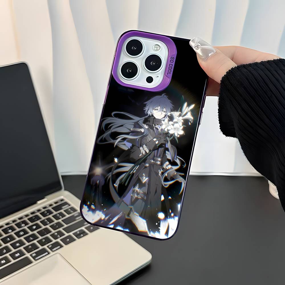 

Varka Flins Varflins Purple Matte Shockproof CoverPhone Case For iPhone 17,16,15,14,13,12,11,Pro,XS,Max,Plus,Mini,SE4,E iPhone15