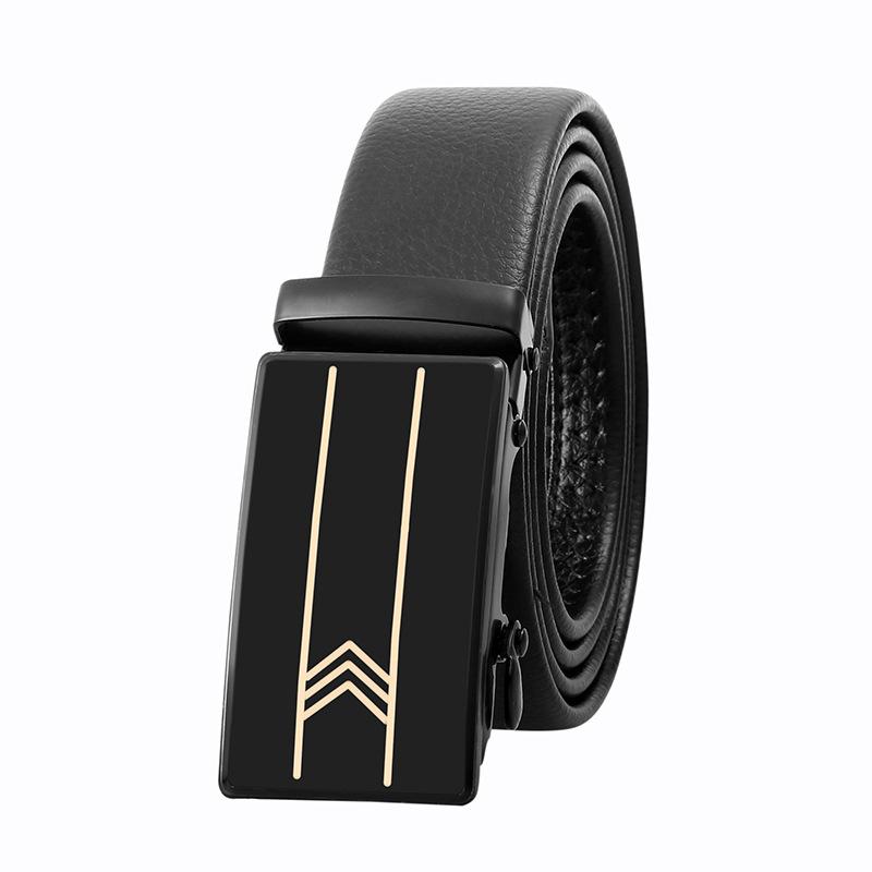 

Мужской ремень с автоматической пряжкой, модный повседневный, средне-зеленый, деловой, брюки, поддержка ремня 125cm