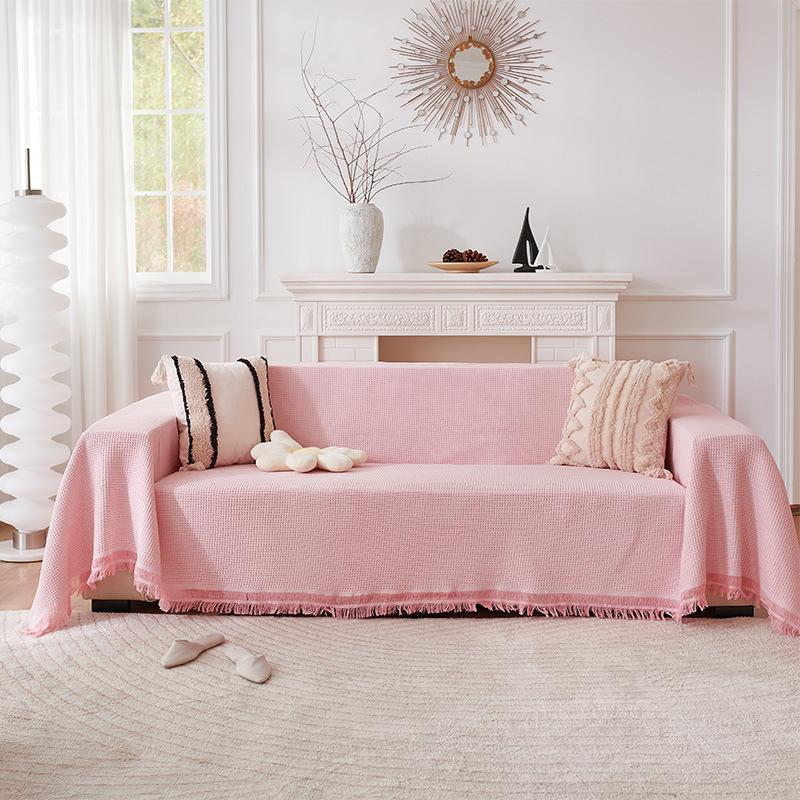 Sofa Towel Simple Solid Color Sofa Cushion Full Cover Cloth Four Seasons Universal Living Room Dust Blanket