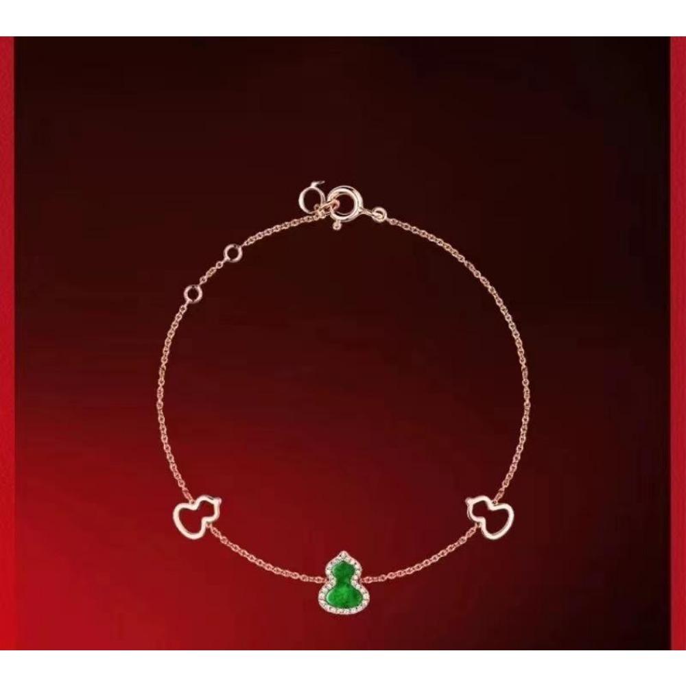 Exquisite Kirin Gourd Bracelet Women s Luxury Ruyi Lock White Mother-of-pearl Agate Bracelet