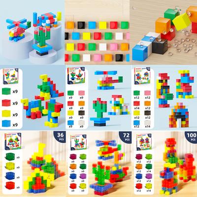 Idéal pour les Garçons Filles STEM Montessori Jouets Sensoriels Blocs Magnétiques - Construire Mine MagnetWorld Edition Cubes Jouets de Construction